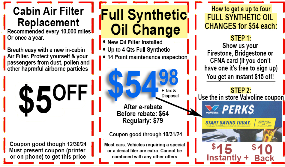 Coupon - Full Synthetic